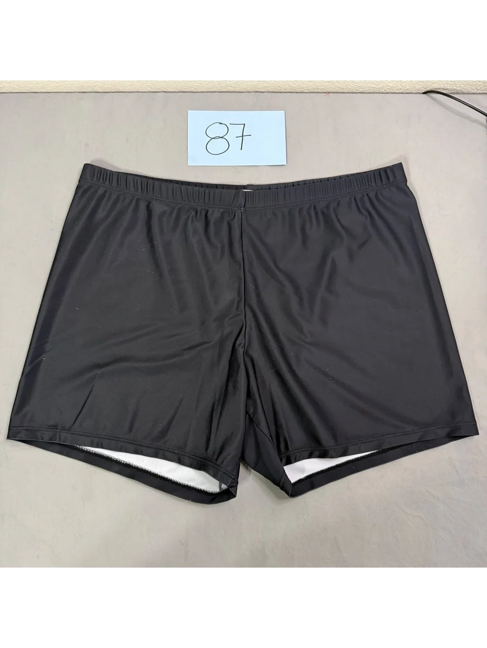 Black Shorts with White Skeleton Hand Print Size 3XL